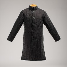 Black cotton long gambeson 2 XL  image-1