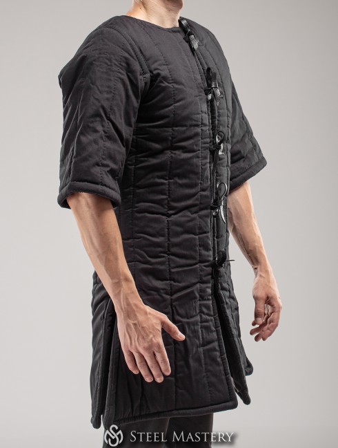 BLACK ORDINARY COTON GAMBESON IN STOCK  