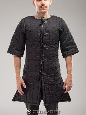 BLACK ORDINARY COTON GAMBESON IN STOCK  
