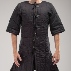 Black short sleeve gambeson in stock XS-S size image-1