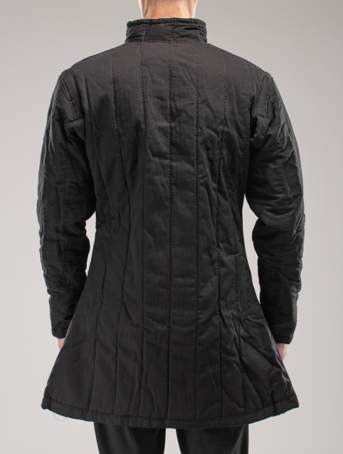 Black ordinary gambeson in stock S size Fertige Polsterrüstungen