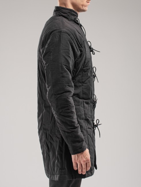 Black ordinary gambeson in stock S size Fertige Polsterrüstungen