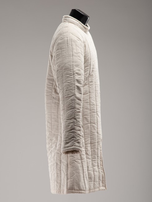UNCOLORED EUROPEAN FRONT CLOSED GAMBESON IN STOCK S SIZE Ready padded armour