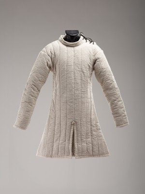 UNCOLORED EUROPEAN FRONT CLOSED GAMBESON IN STOCK S SIZE