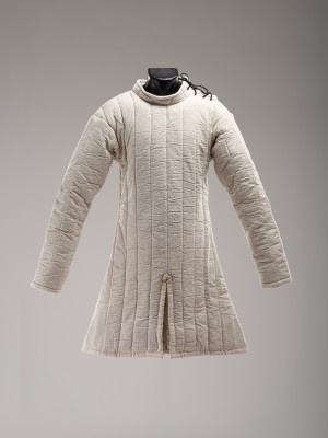 UNCOLORED EUROPEAN FRONT CLOSED GAMBESON IN STOCK S SIZE