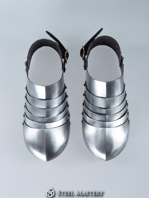 Milanese blunt toe sabatons, 1450-1485 years Plate armor