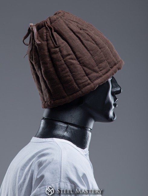 BROWN LINEN LINER FOR HELMET IN STOCK Armadura acolchada preparada