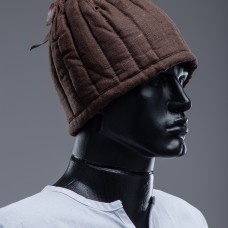 BROWN LINEN LINER FOR HELMET IN STOCK image-1