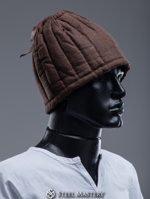 BROWN LINEN LINER FOR HELMET IN STOCK Armadura acolchada preparada