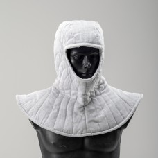 WHITE LINEN PADDED LINER WITH PELERINE IN STOCK image-1