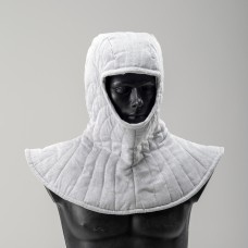 WHITE LINEN PADDED LINER WITH PELERINE IN STOCK image-1