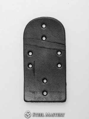 Leather lamellar plates set A shape