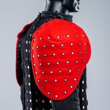 RED COVERED SEGMENTED SPAULDERS XXL SIZE IN STOCK image-1
