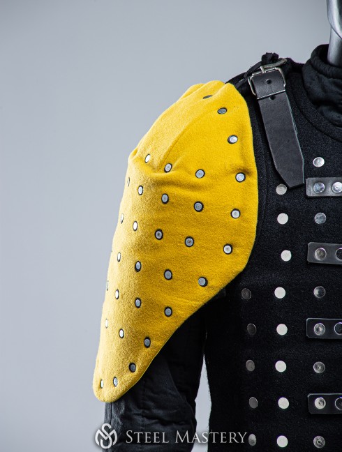 MUSTARD YELLOW COVERED SEGMENTED SPAULDERS XXL SIZE IN STOCK Ready to ship