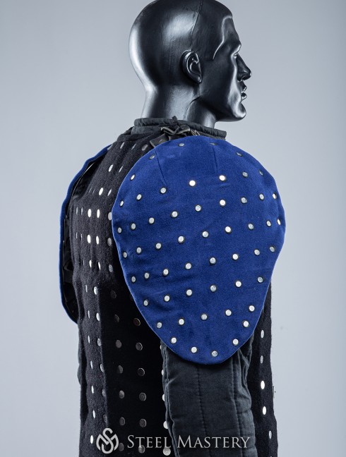 BLUE COVERED SEGMENTED SPAULDERS XL SIZE IN STOCK Versandfertig