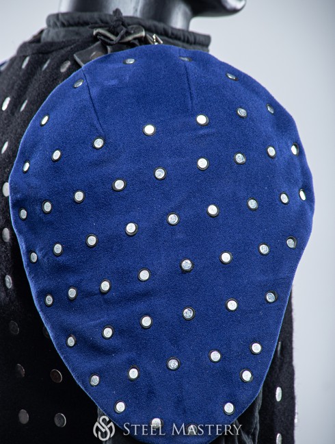 BLUE COVERED SEGMENTED SPAULDERS XL SIZE IN STOCK Versandfertig