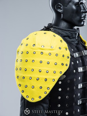 YELLOW COVERED SEGMENTED SPAULDERS XL SIZE IN STOCK Ready to ship