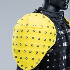 YELLOW COVERED SEGMENTED SPAULDERS XL SIZE IN STOCK image-1
