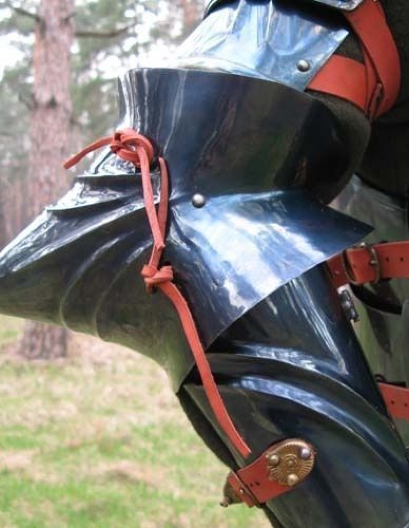 English gothic plate arms of the second half of the 15th century photo made by Steel-mastery.com