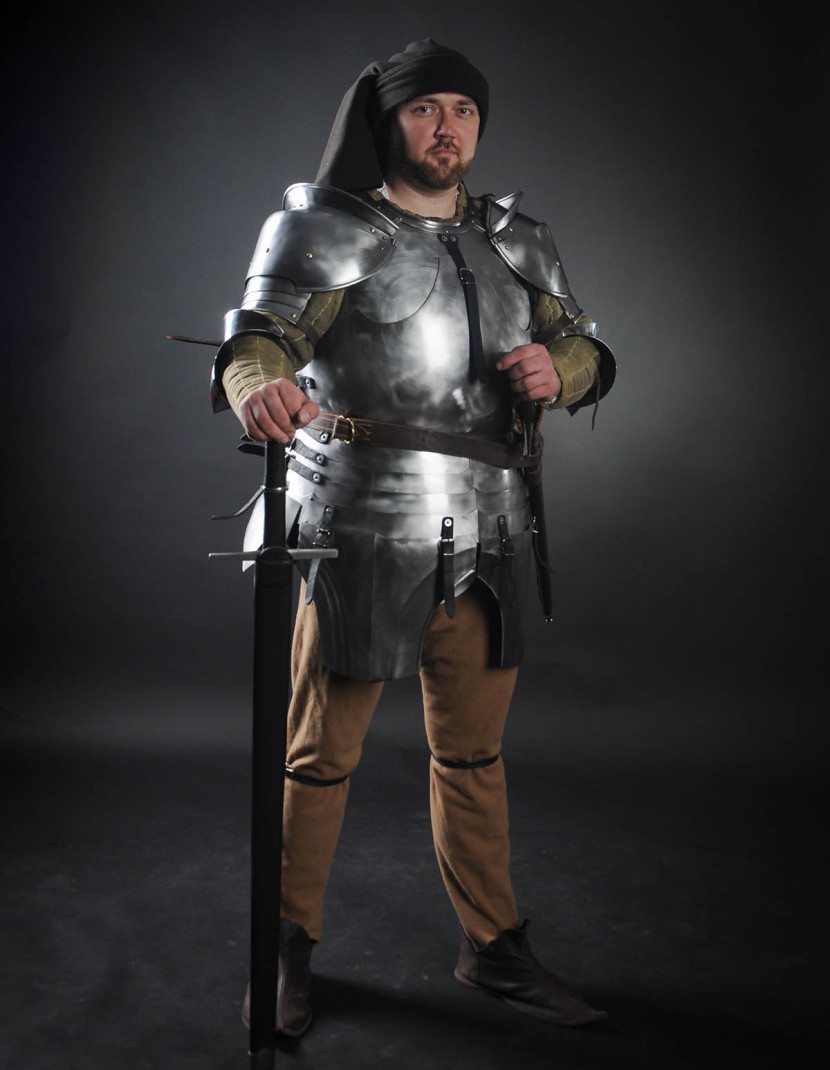 Milan-style cuirass 1450-1485 years, a part of "Avant Armour" photo made by Steel-mastery.com