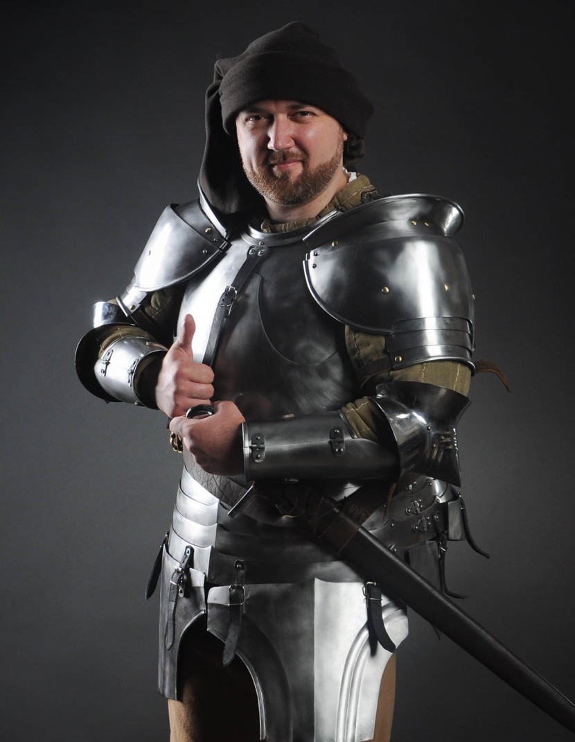 Milan-style cuirass 1450-1485 years, a part of "Avant Armour" photo made by Steel-mastery.com