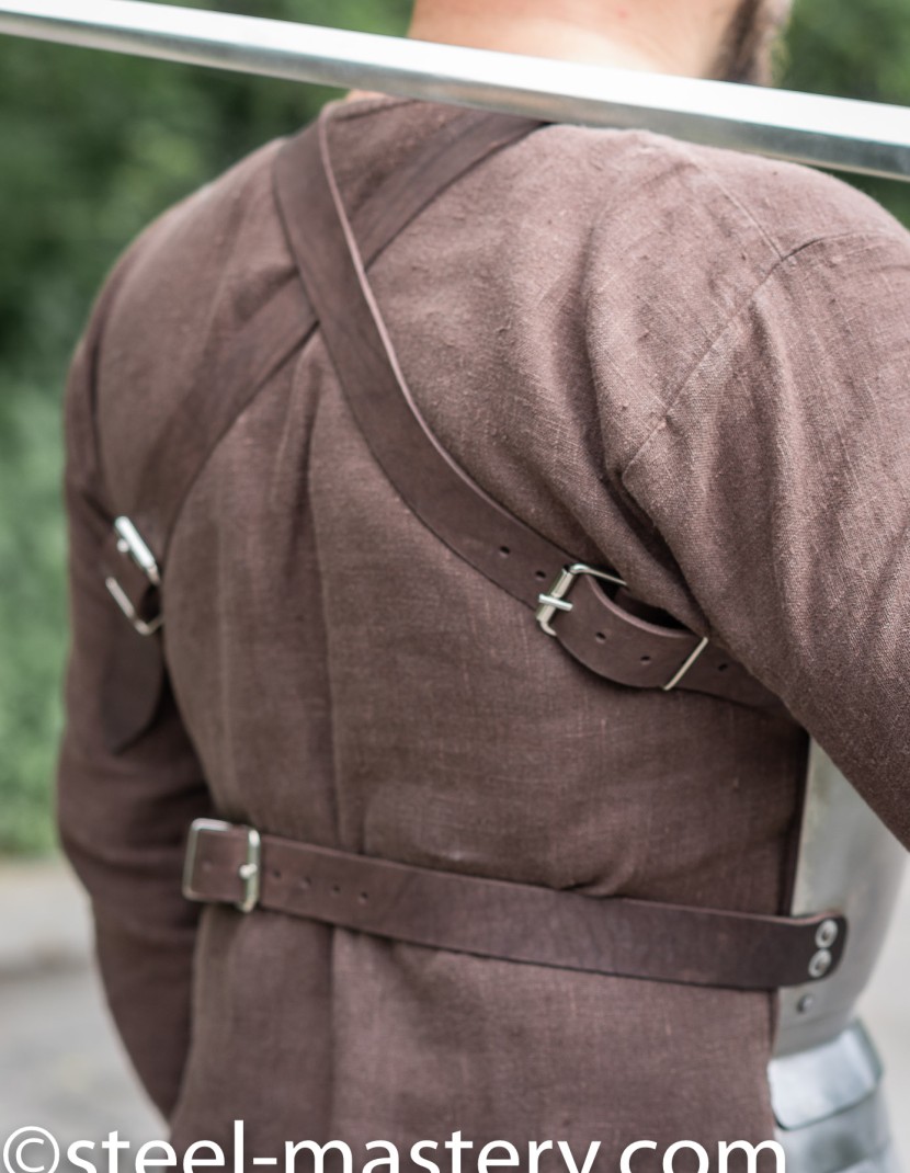 KNIGHT STRAPPED-ON BREASTPLATE OF XIV CENTURY photo made by Steel-mastery.com