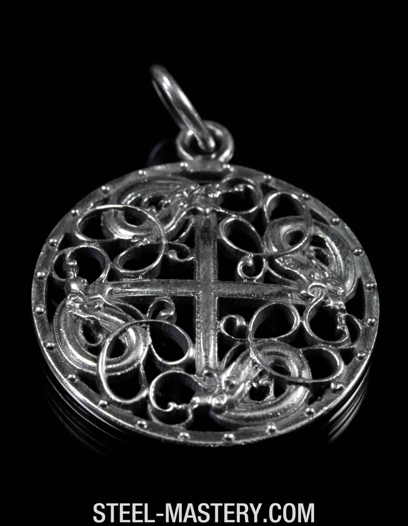 Nordic jewelry - dragon wolf  photo made by Steel-mastery.com