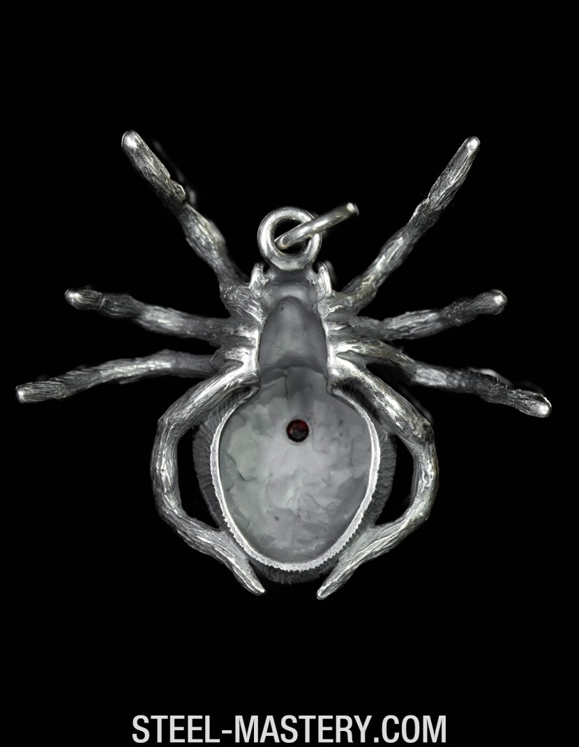 Gothic spider necklace photo made by Steel-mastery.com