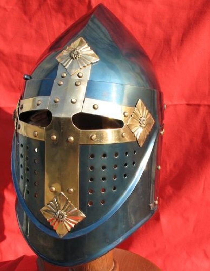 Blued sugarloaf helm photo made by Steel-mastery.com