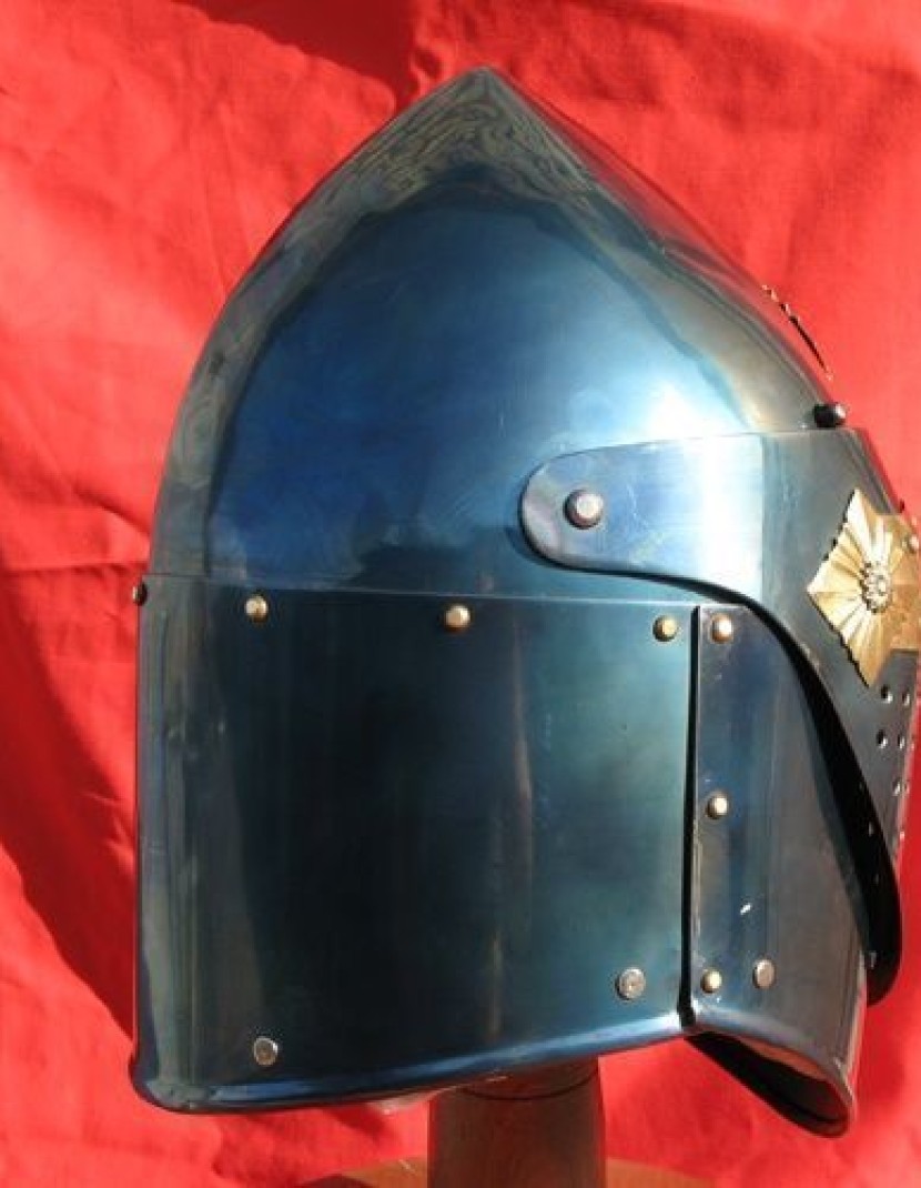 Blued sugarloaf helm photo made by Steel-mastery.com