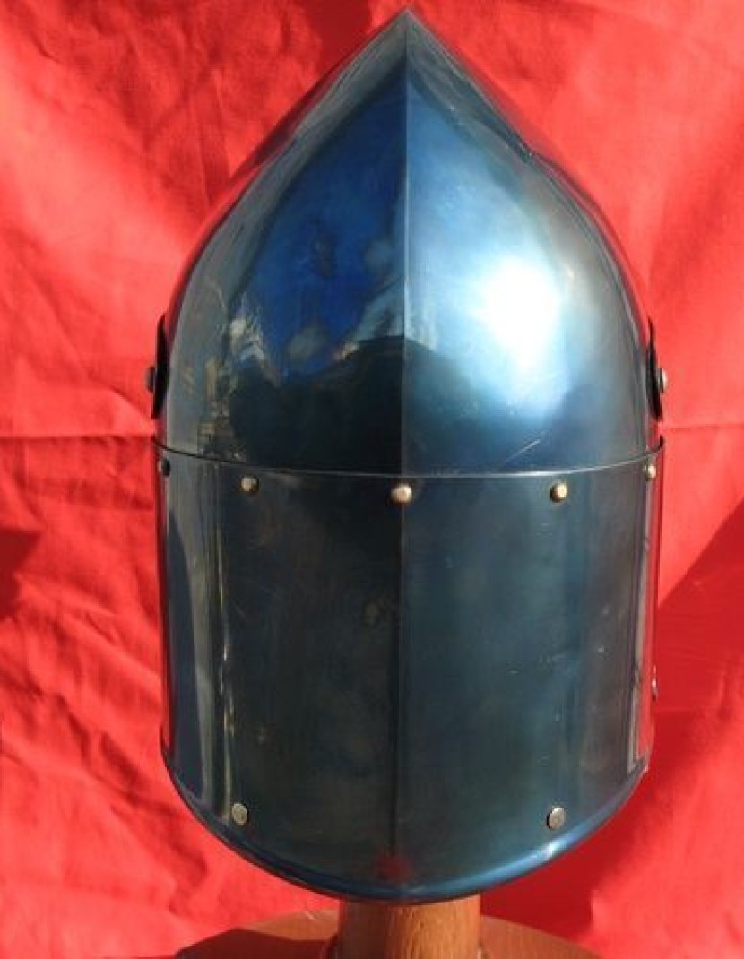 Blued sugarloaf helm photo made by Steel-mastery.com
