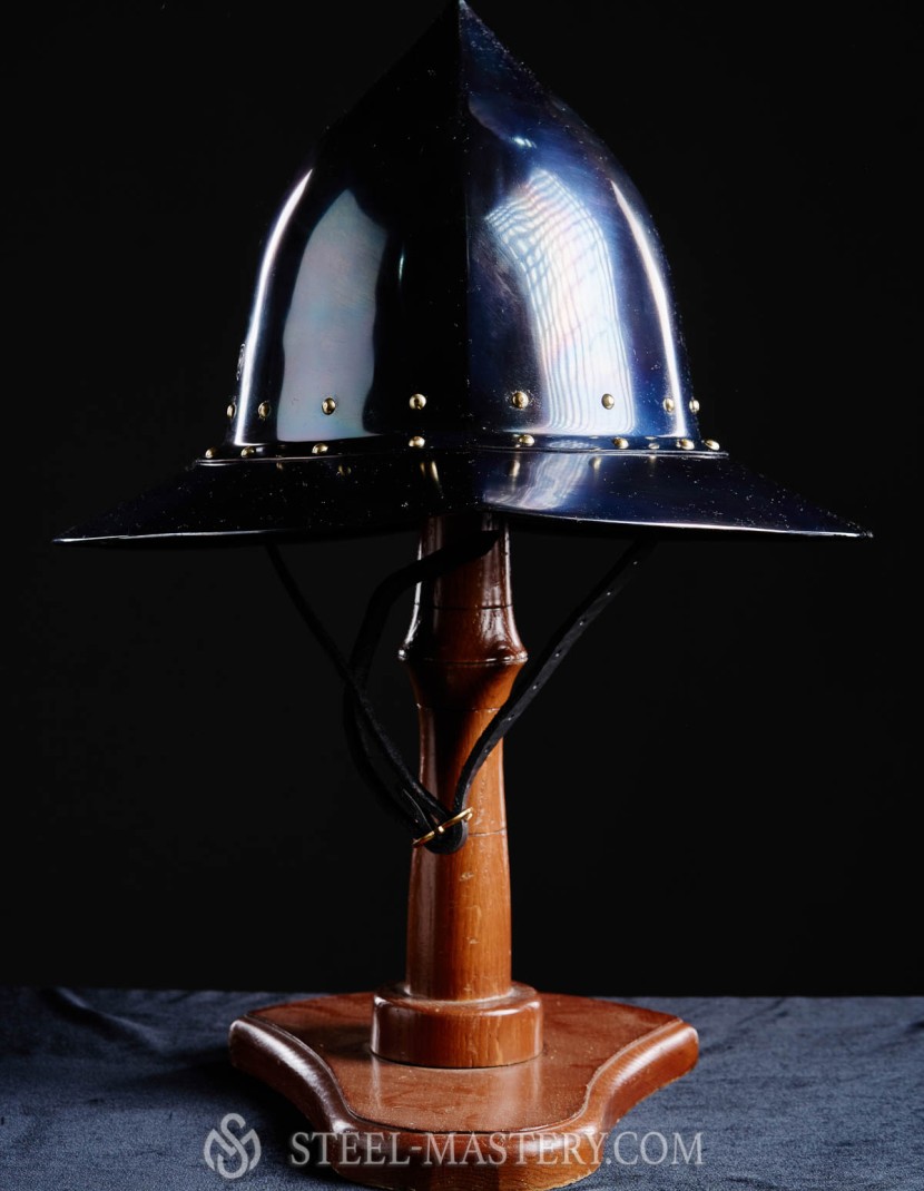  Kettle hat (Kettle helm)  with high top point photo made by Steel-mastery.com