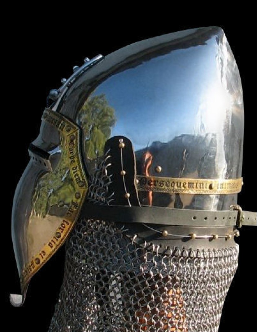 Bascinet with Klappvisor photo made by Steel-mastery.com