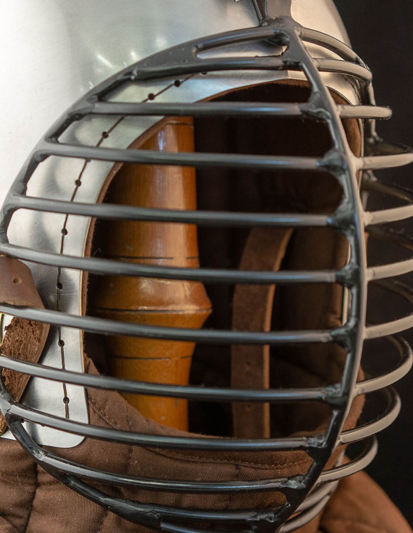 Bascinet with Face Grill photo made by Steel-mastery.com