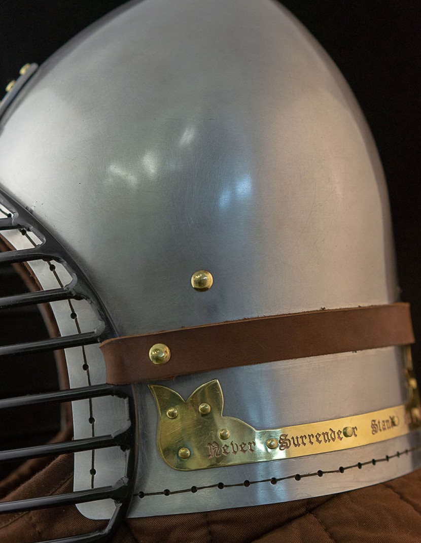 Bascinet with Face Grill photo made by Steel-mastery.com