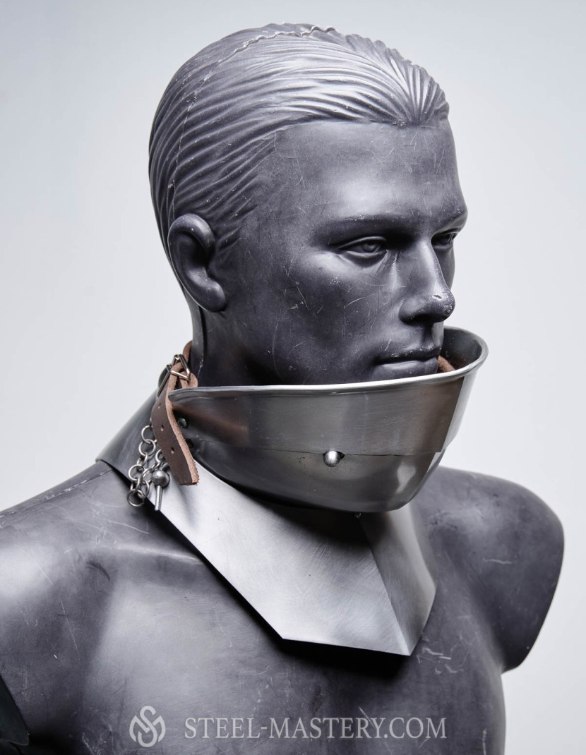 Visored french sallet with bevor - 15th century photo made by Steel-mastery.com