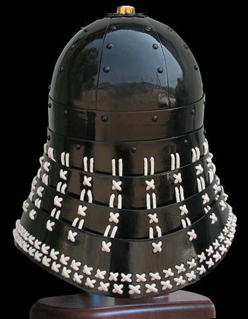 Japanese kabuto with bar grill photo made by Steel-mastery.com
