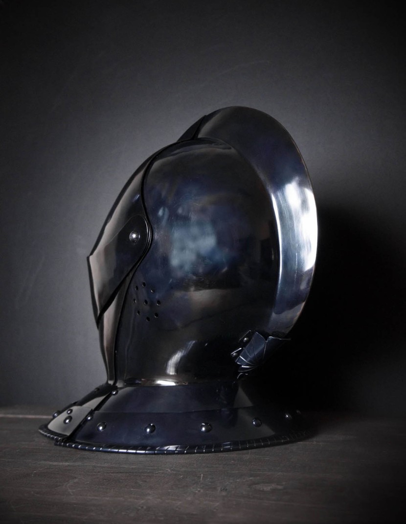 Armet closed helmet 16th century photo made by Steel-mastery.com