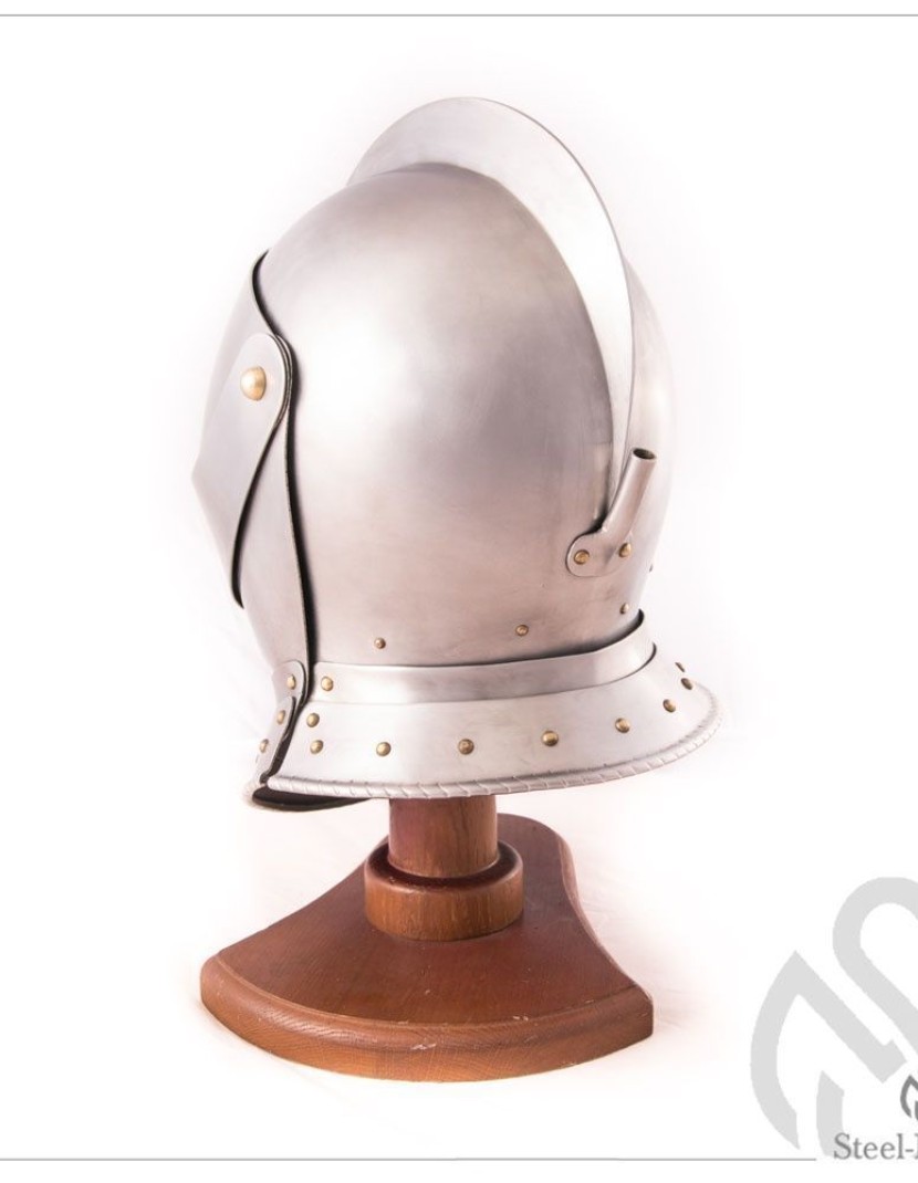 Armet closed helmet 16th century photo made by Steel-mastery.com