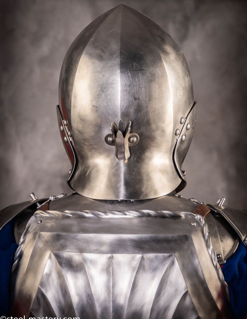 LANDSKNEHT BURGONET HELMET photo made by Steel-mastery.com