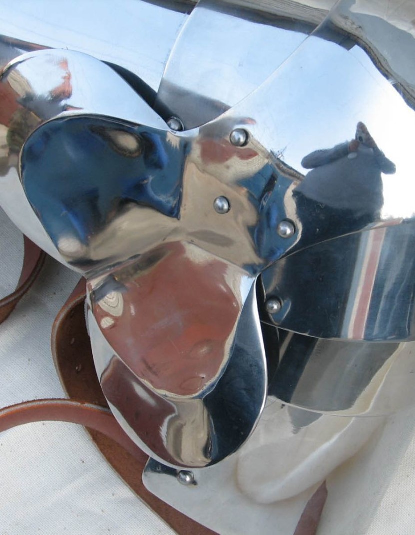 Plate legs of the  2nd part of the 15th century  photo made by Steel-mastery.com