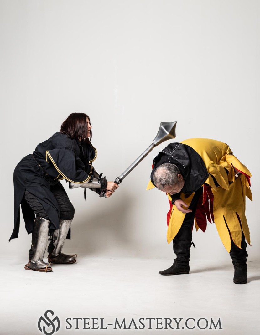 Hexagonal mace photo made by Steel-mastery.com