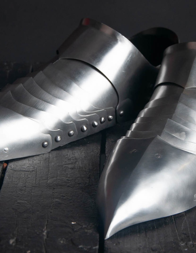 German gothic sabatons, late XV century (1470-90 years)  photo made by Steel-mastery.com