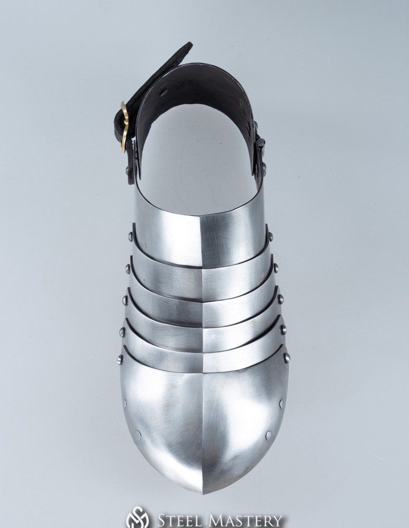Milanese blunt toe sabatons, 1450-1485 years photo made by Steel-mastery.com