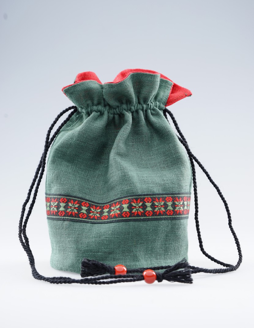 Drawstring medieval pouch photo made by Steel-mastery.com