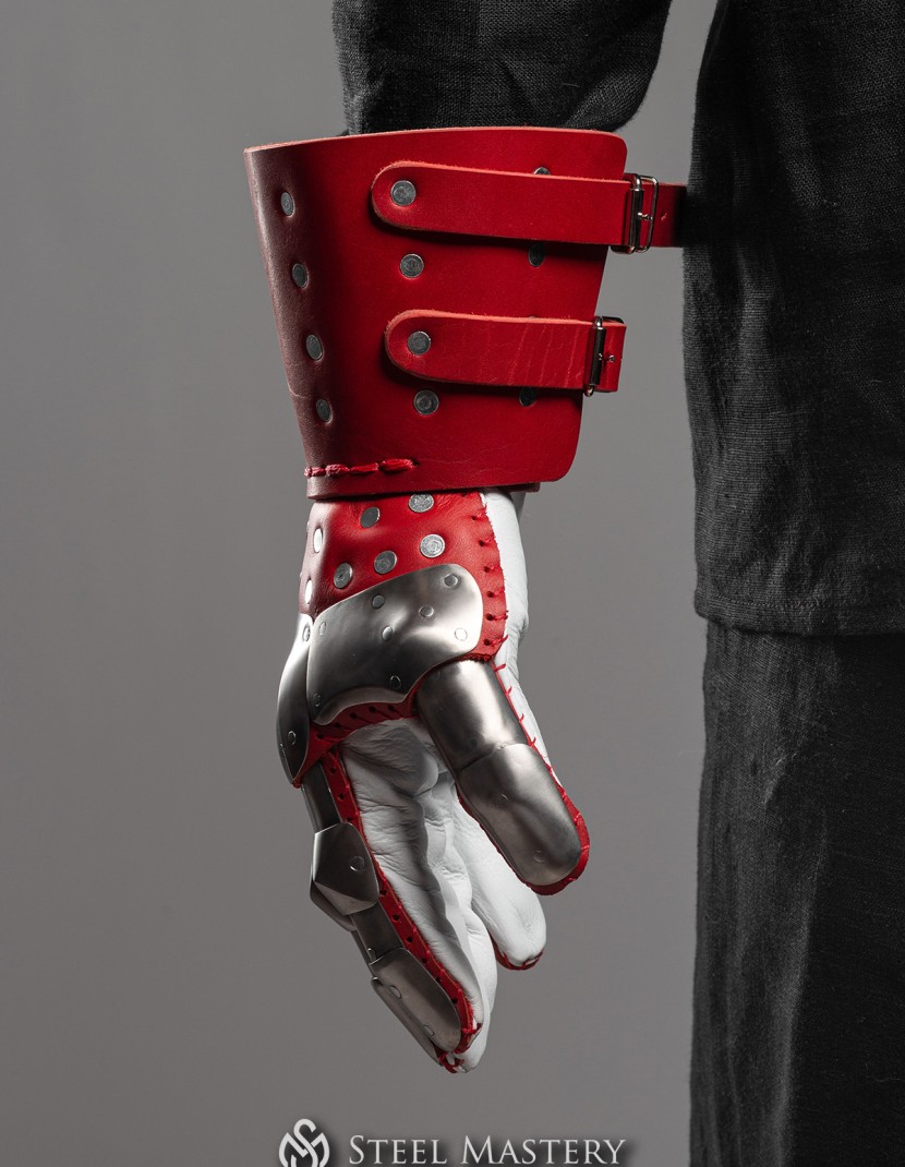 Visby brigandine gloves photo made by Steel-mastery.com