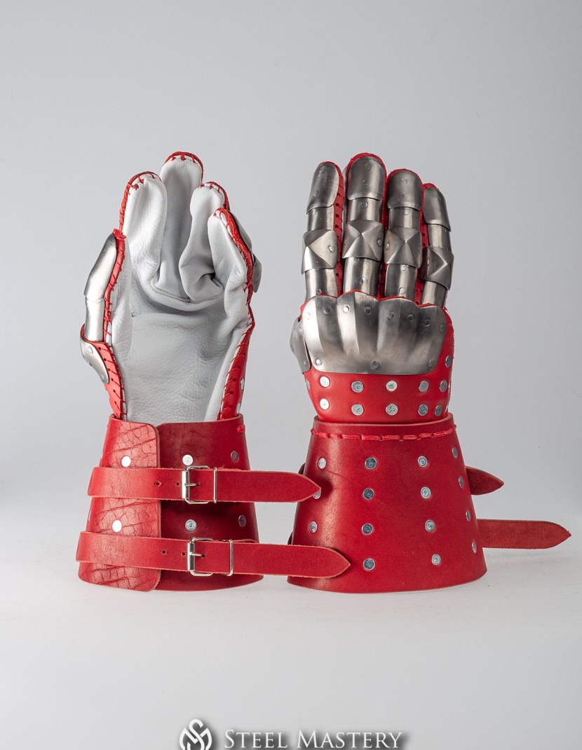 Visby brigandine gloves photo made by Steel-mastery.com