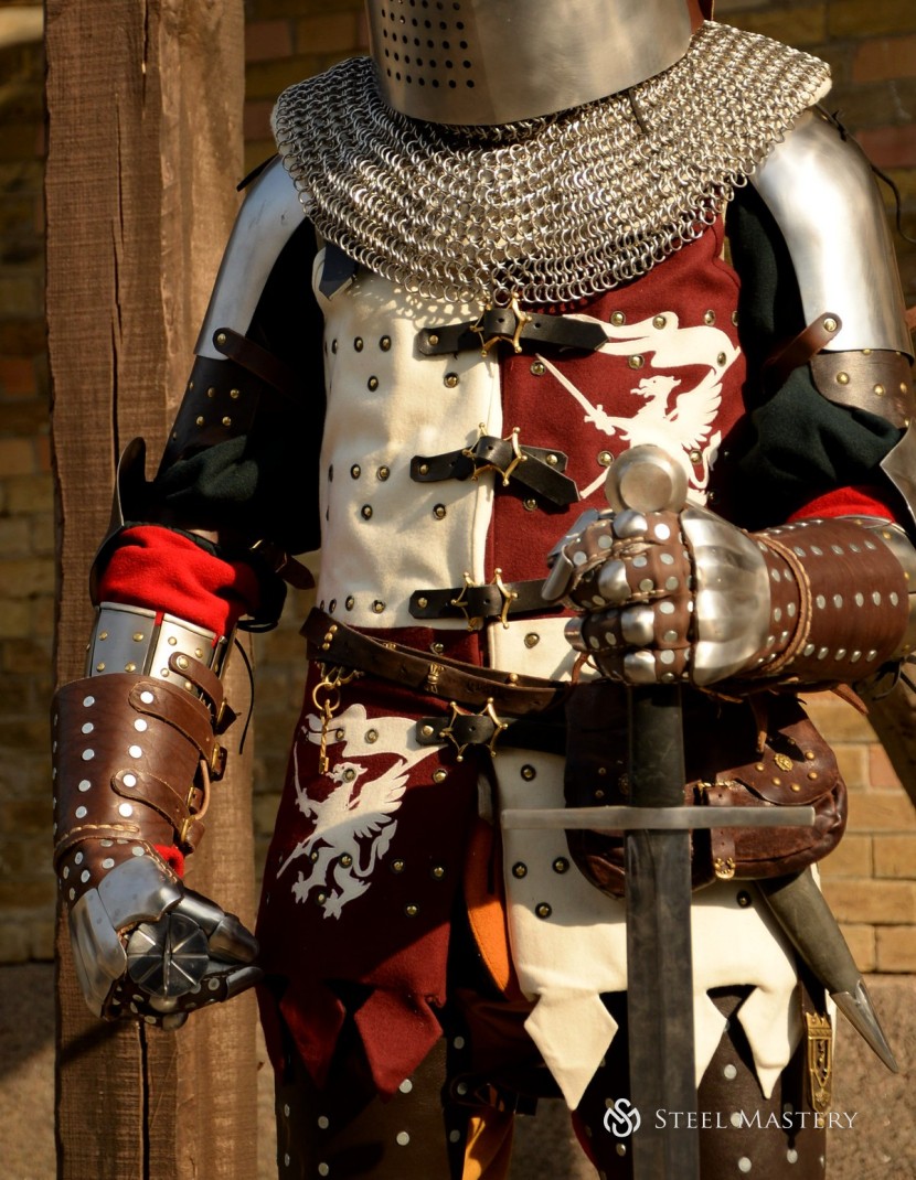 Visby brigandine gauntlets photo made by Steel-mastery.com