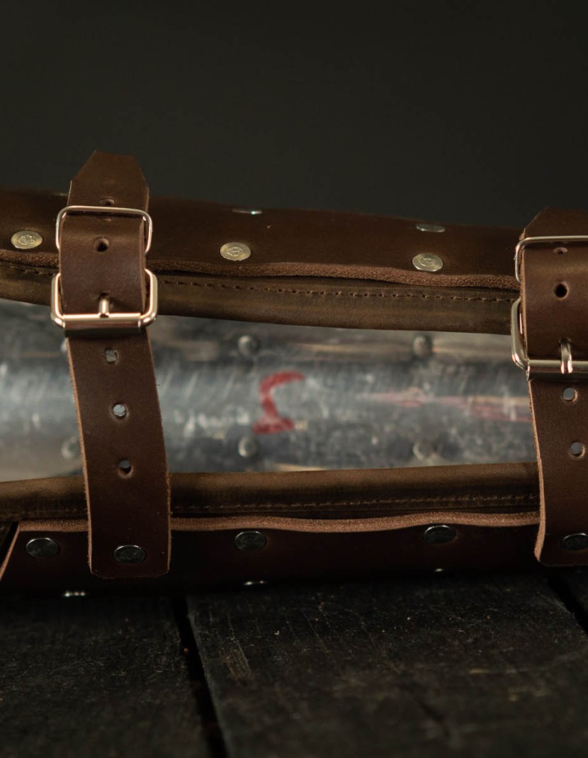 Leather brigantine kit in style of 14th century photo made by Steel-mastery.com