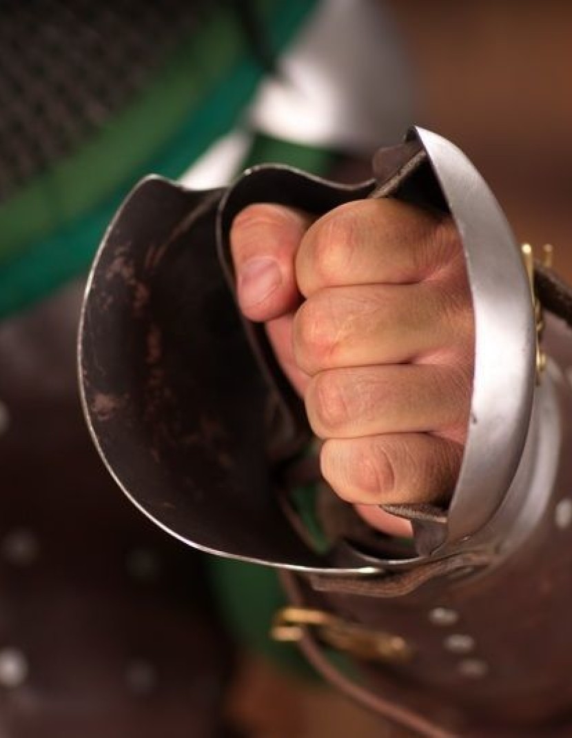 Brigandine mitten (for buckler) photo made by Steel-mastery.com
